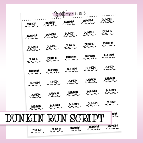 Dunkin Run Sheet