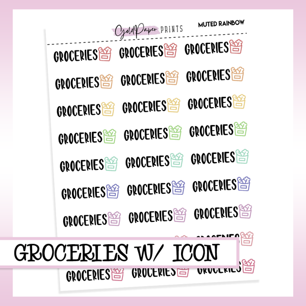 Groceries // Icon/Script Sheet