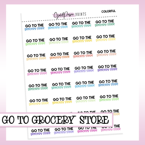 Go to Grocery Store Sheet