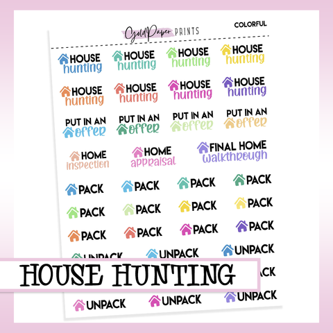 House Hunting Sheet