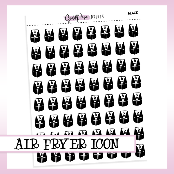 Air Fryer Icon Sheet