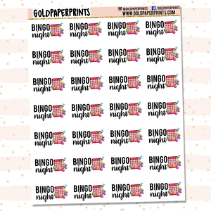 Bingo Night Sheet