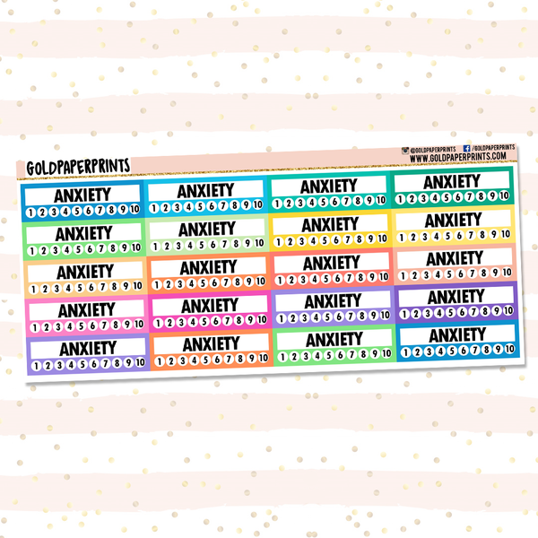Anxiety Tracker Sheet