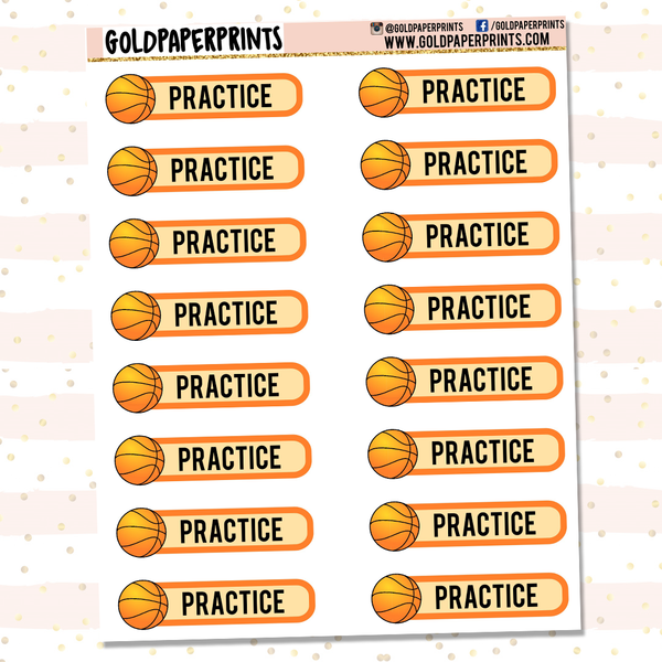 Basketball Practice/Game Sheet