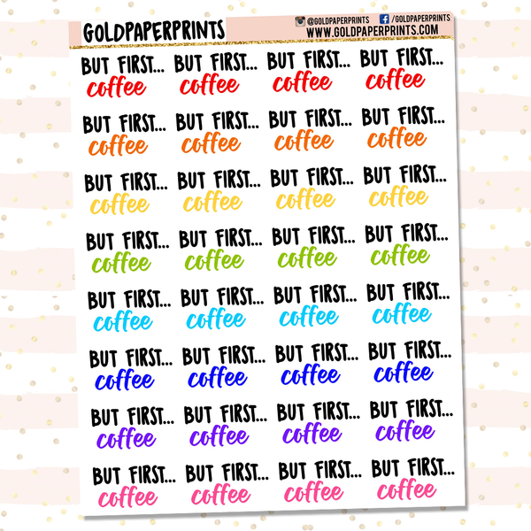But First Coffee Sheet