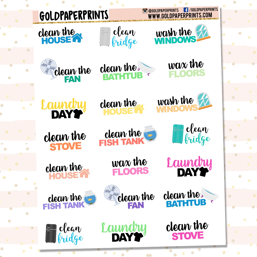 Household Chores Sheet