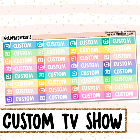 Custom TV Show Headers Sheet