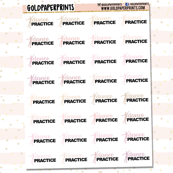 Dance Practice Sheet