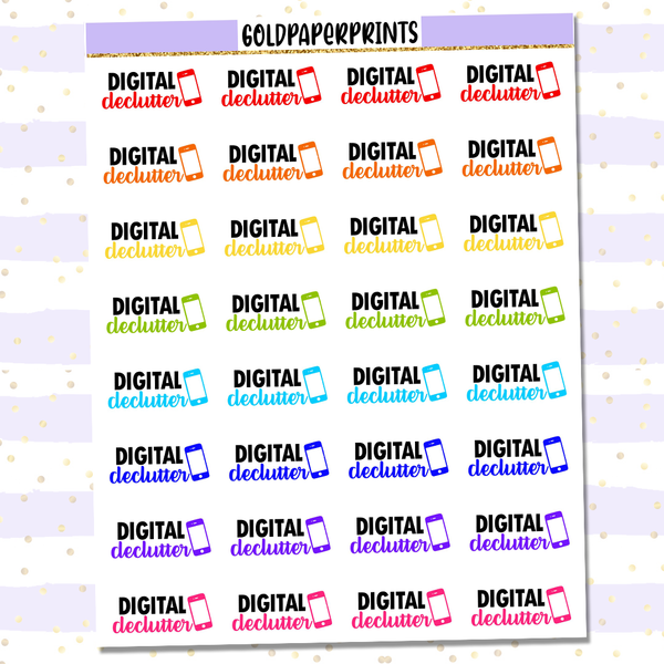 Digital Declutter Sheet