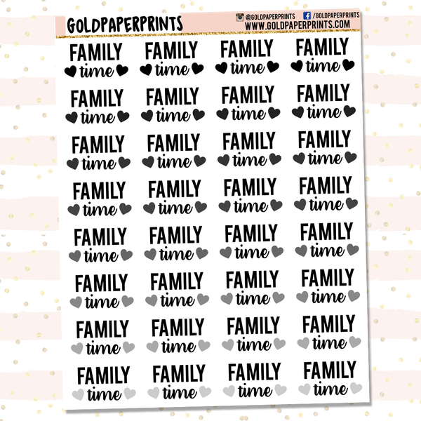 Family Time Sheet
