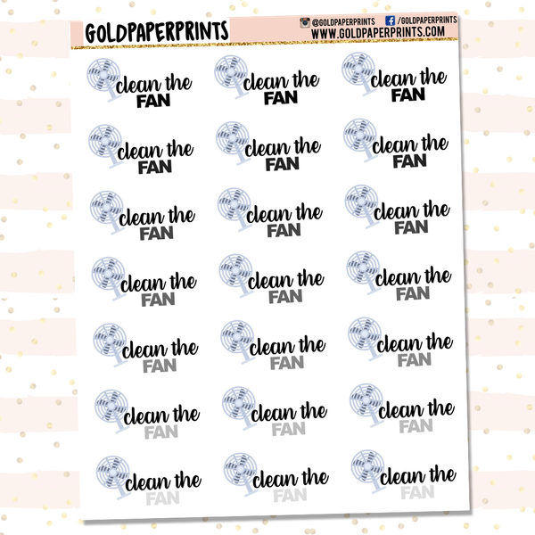 Clean The Fan Sheet