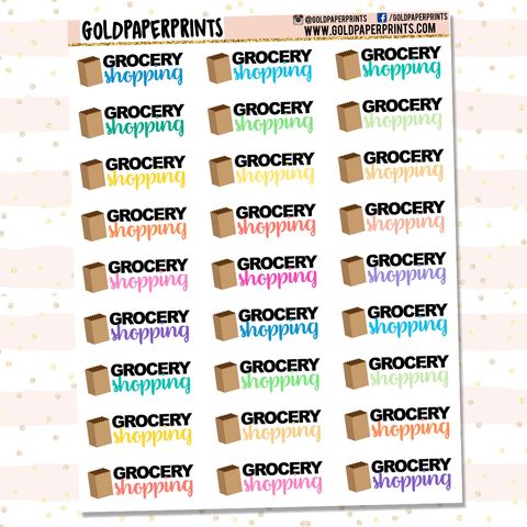Grocery Shopping Sheet