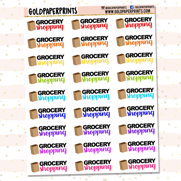 Grocery Shopping Sheet