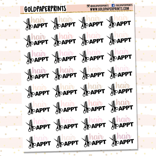 Hair Appointment Sheet