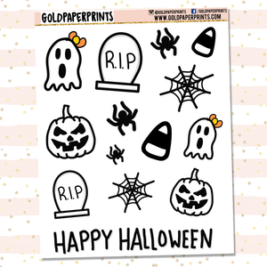 Halloween Doodle Sheet