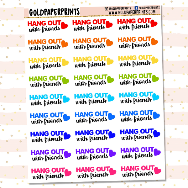 Hang Out with Friends Sheet