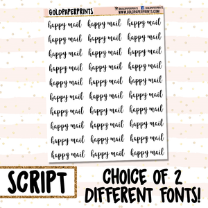 Happy Mail // Script Sheet