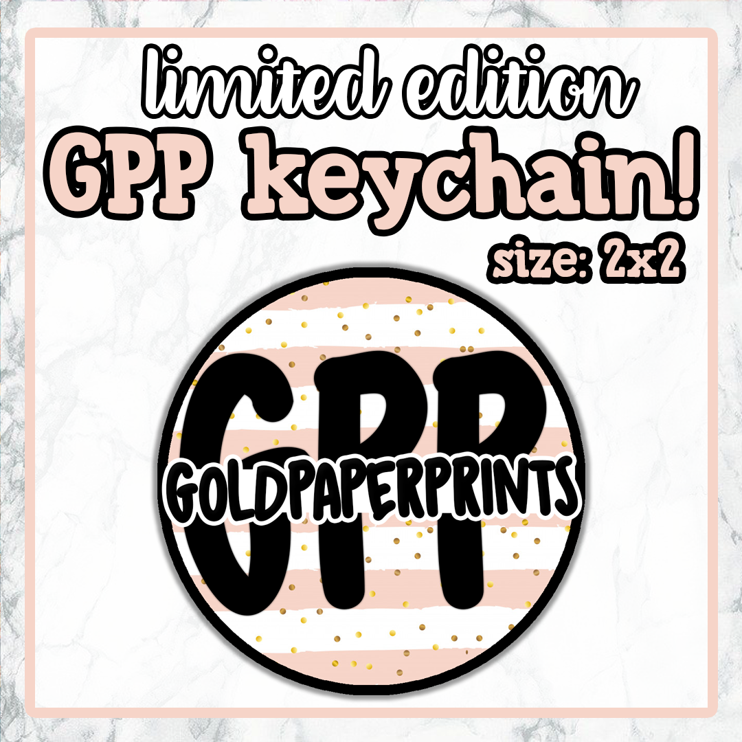 GoldPaperPrints Keychain