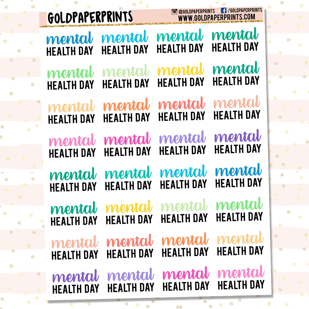 Mental Health Day Sheet
