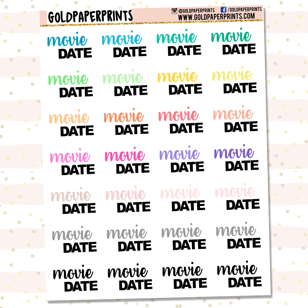 Movie Date Sheet