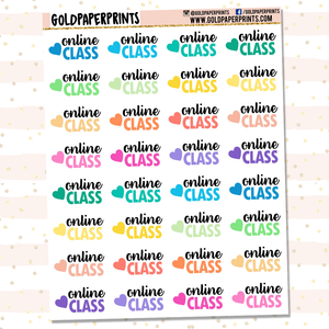 Online Class Sheet