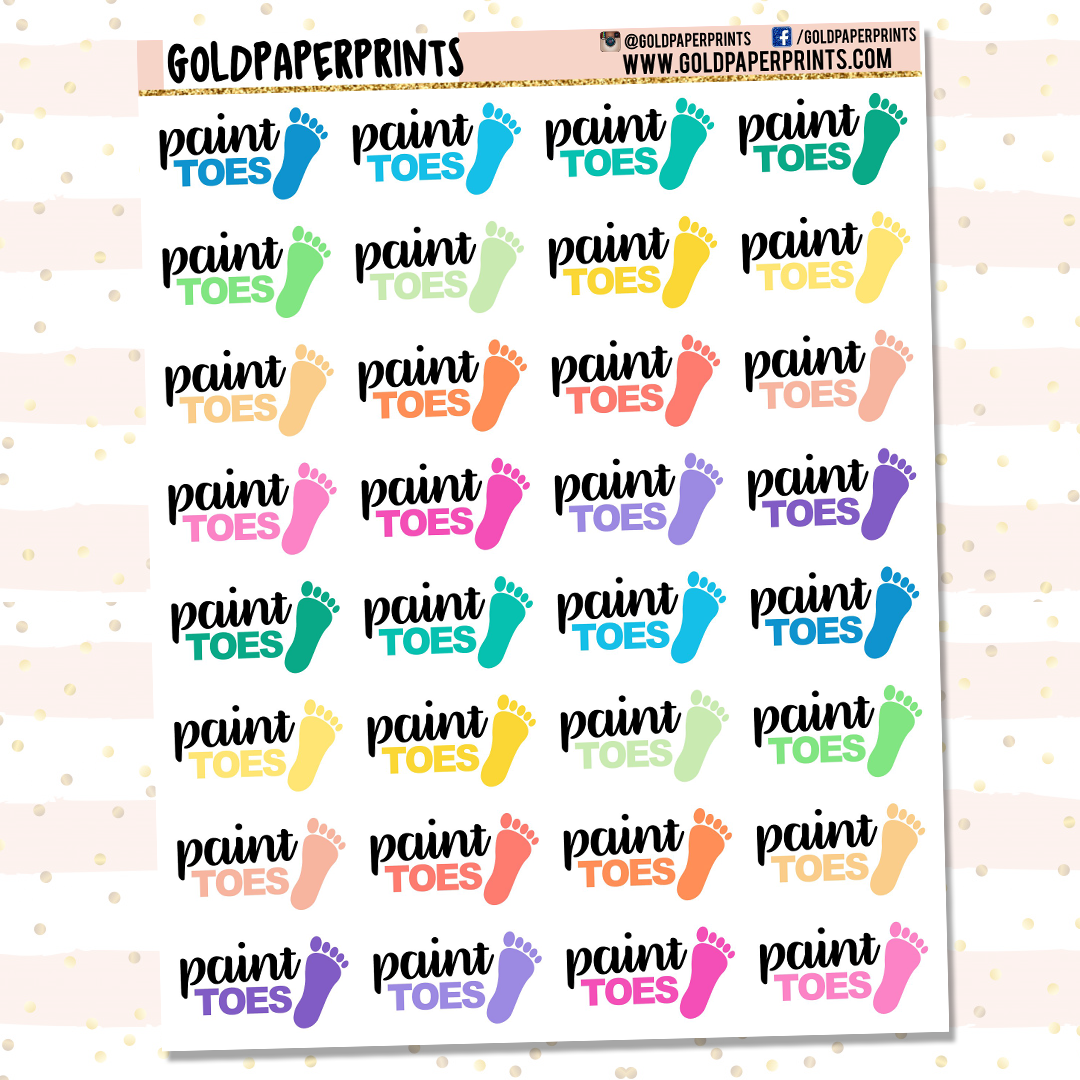 Paint Toes Sheet