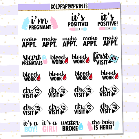 Pregnancy To-Do's Sheet