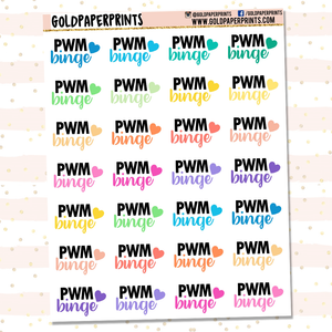 PWM Binge Sheet