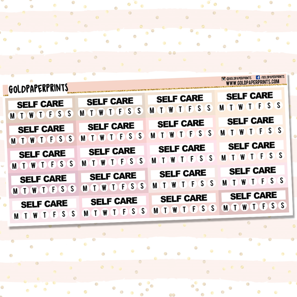 Self Care Tracker Sheet