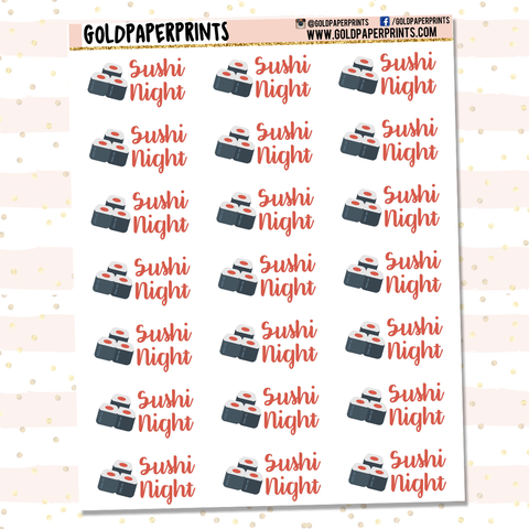 Sushi Night Sheet