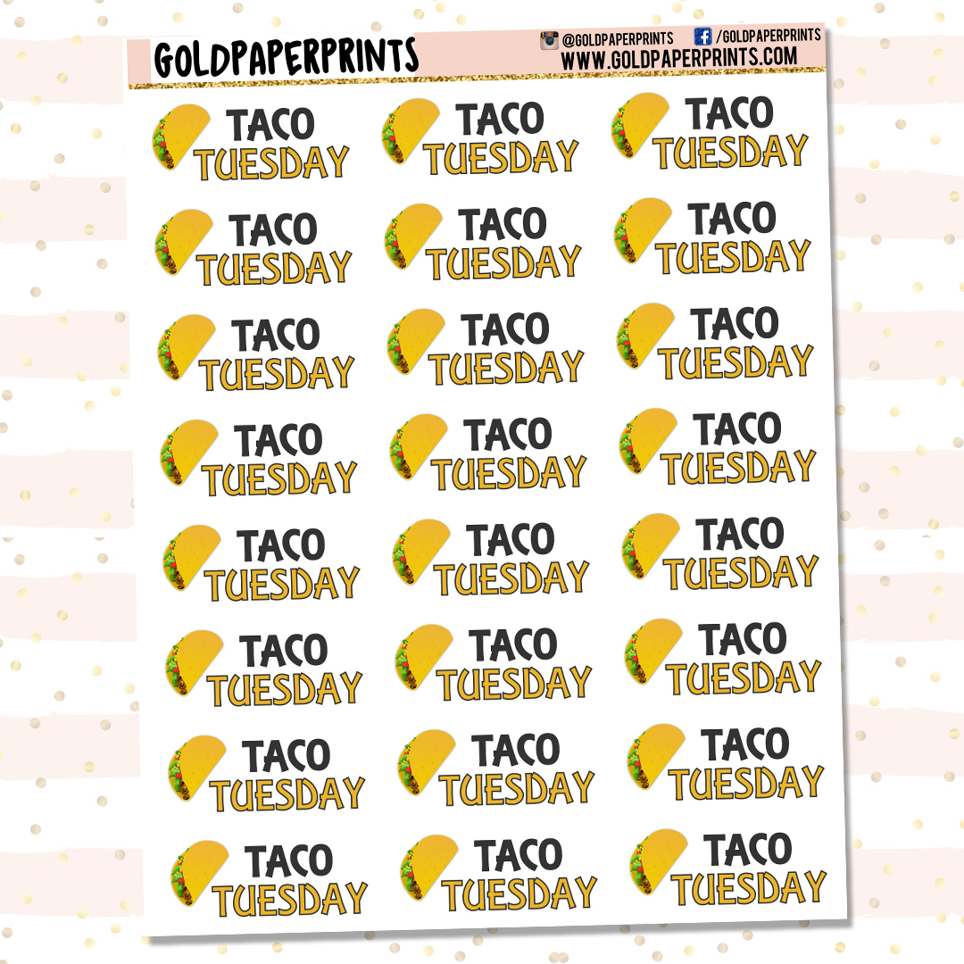 Taco Tuesday Sheet