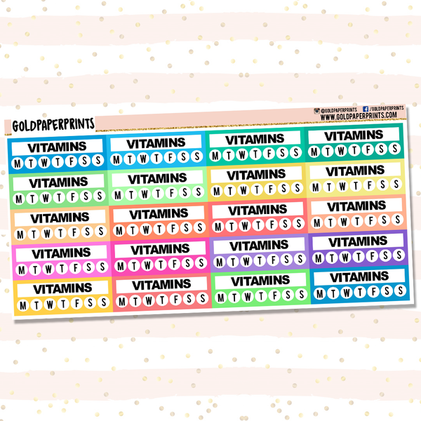 Vitamin Tracker Sheet