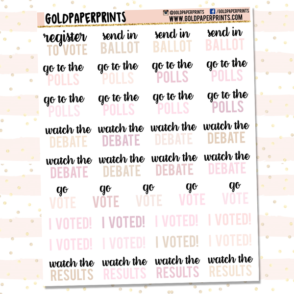 Voting Sheet